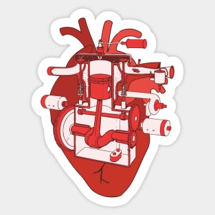 Heart Engine Sticker